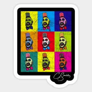 Captain Spaulding Pop Art T-Shirt Sticker